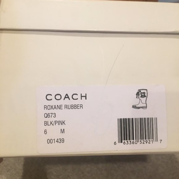 Coach Roxane Rubber Rain Boots - Picture 7 of 13